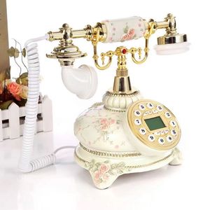 Teléfono antiguo retro, novedad, moda europea, línea fija, jardín creativo, teléfono tallado <span class=keywords><strong>de</strong></span> alta calidad - Product Image 5