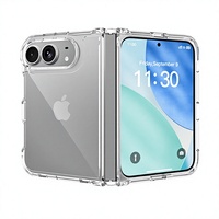 Nouveauté pour iPhone 18 Fold : Coque de téléphone transparente en TPU et PC, moulage par injection, antichoc, résistante aux rayures, protection intégrale