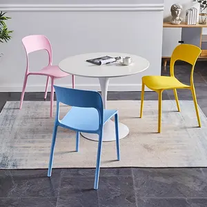 Modern Dinning Chair In Polypropylene Stacking Outdoor Cafe Plastic Chair Cheap Modern Chairs