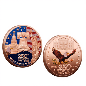 Горячая новинка: памятная коллекционная монета к 250-летию Статуи Свободы, позолоченная, с тиснением, в стиле американского искусства - Product Image 6