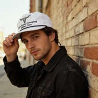 Casquette en coton brodée à logo personnalisé, visière plate, style western, 5 panneaux, profil haut, snapback, vente en gros, chapeaux de rodéo et de country en vrac