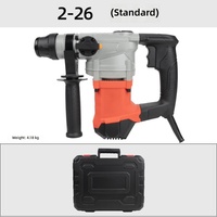 Marteau perforateur rotatif électrique 3-en-1 Harmony World avec moteur sans balais, usage industriel et domestique, perceuse à percussion robuste avec embrayage