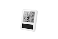 Thermomètre domestique LCD, hygromètre d'intérieur, moniteur électronique de température et d'humidité, horloge numérique de bureau, thermomètre