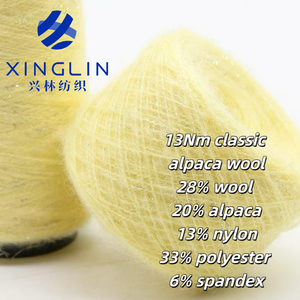 Xinglin <span class=keywords><strong>Prix</strong></span> usine 13Nm <span class=keywords><strong>laine</strong></span> <span class=keywords><strong>d</strong></span>'<span class=keywords><strong>alpaga</strong></span> classique 28% <span class=keywords><strong>laine</strong></span> 20% <span class=keywords><strong>alpaga</strong></span> 13% nylon 33% polyester 6% spandex pour chandails à tricoter - Product Image 2