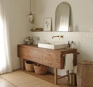 Desain Kamar Mandi Kustom Toilet Modern Kamar Mandi Kabinet Rias Jenis Lantai Tahan Air