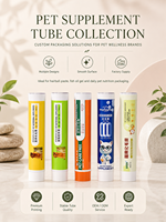 Emballage personnalisé en tube souple en aluminium-plastique avec bouchon à vis, impression UV pour emballage alimentaire pour animaux de compagnie, marque HaoShuoDa