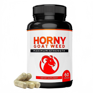 Complément de santé naturel à base de plantes Horny Goat Weed en capsules avec vitamines pour adultes – Vitamines végétales en capsules - Product Image 1