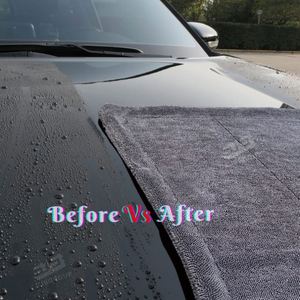Serviette de séchage pour l'entretien automobile 800gsm/1000gsm/1200gsm/1400gsm 60x90cm en microfibre tissée rectangulaire à boucles torsadées - Product Image 3