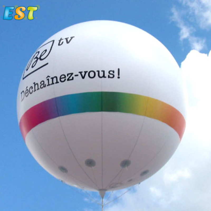 Maatwerk Opblaasbare Reclameballon Pvc-Materiaal Helium Ballon Vliegen Luchtballon Voor Evenementen