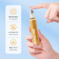 Parfum naturel antisudorifique à bille, huile de parfum pour le corps, flacon en verre de 10ml, huile essentielle, vente en gros