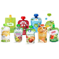 Pochette de boisson Doypack personnalisable Sac à bec en aluminium réutilisable pour les emballages aseptiques en plastique de jus de fruits, de lait et de liquide