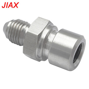 ข้อต่อ<span class=keywords><strong>สาย</strong></span>เบรกแบบแปลงเกลียว 4AN 3AN ตัวผู้ เป็น M10 3/8NPT ตัวเมีย  วัสดุสแตนเลส สำหรับอะไหล่<span class=keywords><strong>รถยนต์</strong></span> ขายดี - Product Image 1