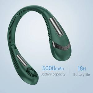 Mini Ventilador de Cuello Plegable Portátil, Recargable de 4000mAh, con Turbo Refrigeración por Aire, para Uso en Auto, Exteriores, RV y Hotel - Product Image 4