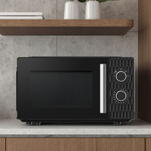 Four à <span class=keywords><strong>micro</strong></span>-ondes électrique en acier inoxydable 110-240V Global 20L 700W 5 niveaux 255mm <span class=keywords><strong>Grand</strong></span> <span class=keywords><strong>plateau</strong></span> tournant (chauffage uniforme) Minuterie mécanique - Product Image 2