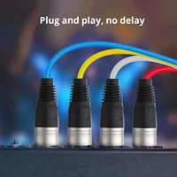 Câble serpent XLR 8 canaux, 4 paires, boîte de scène vers breakout pour système audio professionnel et câblage multicanal de studio