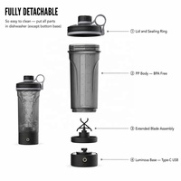 Bouteilles mélangeuses automatiques détachables, électroniques, rechargeables par USB, pour la salle de sport, mélangeurs électriques pour entraînement