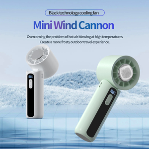 High Speed Small Ice Fan - Foldable Design Blows <b>Air</b>-<b>Conditioning</b> Wind, Handheld Desktop Fan for Personal Use - Product Image 4