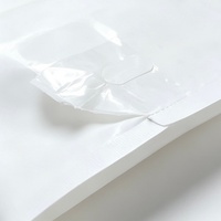 Pochette en plastique transparente auto-adhésive scellée à l'arrière avec logo personnalisé pour l'emballage de tampons et de lingettes humides