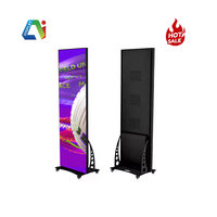 Ultra ince taşınabilir P1.53 P2 P2.5 kapalı/açık dijital Poster ekran ticari Video reklam için tam renkli LED ekran