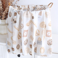 Couverture d'emmaillotage en mousseline 70% bambou 30% coton motif tortue 47x47 pouces pour nouveau-né, anti-boulochage, portable, toutes saisons 2026