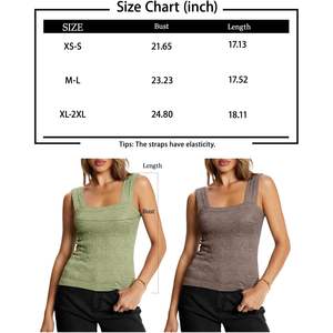2025 Women's Trendy Summer 2025 Tank <b>Top</b> Square Neck Crop <b>Top</b> Sleeveless Cami Perfect Vacation Outfit Fashionable <b>Y2K</b> Clothes - Product Image 3