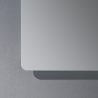 Miroir de salle de bain LED à économie d'énergie, étanche, anti-buée, rétroéclairé, à intensité variable, mural