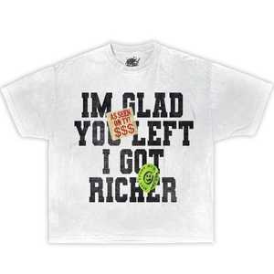 T-shirt con grafica 'I'm Glad You Left' in scatola, Oversize, Stile Streetwear Y2K, Divertente Regalo di Natale - Product Image 1
