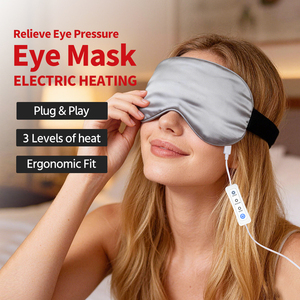 Masker Mata Elektrik Ergonomis dengan Pemanas 3 Tingkat, Plug & Play, Meredakan Tekanan Mata untuk Pria dan Wanita - Product Image 2