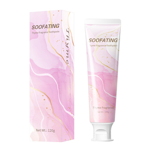 Fabricant vente en gros <span class=keywords><strong>dentifrice</strong></span> au thym saveur menthe longue durée nettoie en profondeur blanchit les dents OEM/ODM marque privée fluorure pour la maison - Product Image 1