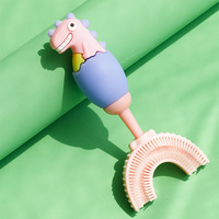 360 manuel bouche entière brosse à dents d'entraînement pour tout-petits brosse à dents en forme de U pour les enfants