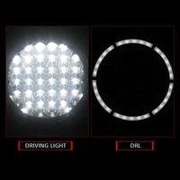 Haute basse phares 7 pouces LED brouillard avant lumière ronde voiture camion laser led hors route entraînement travail lumière barre voiture lumière accessoires