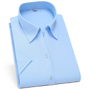 Camicia da lavoro da donna a <span class=keywords><strong>maniche</strong></span> <span class=keywords><strong>corte</strong></span> stile bianco stile coreano Slim-Fit camicia da lavoro estiva formale semplice - Product Image 3