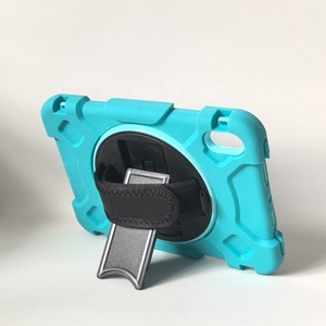 Silicon trường hợp máy tính bảng cho <span class=keywords><strong>iPad</strong></span> trường hợp chống sốc cứng trở lại vỏ bảo vệ màn hình dây đeo tay 360 xoay đứng thông minh Pad Bìa - Product Image 3