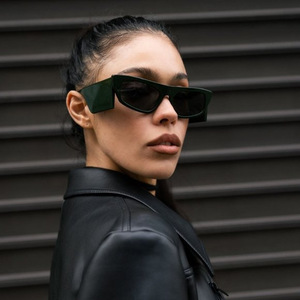 Nouvelles lunettes de soleil œil de chat à petite monture de style européen pour femmes, protection UV400, monture PC, protection solaire classe 2, imprimé léopard KJ 2501 - Product Image 4