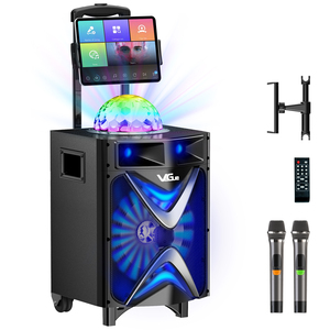 New Arrival VeGue VS-1088 <strong>Professional</strong> Chinese RGB <strong>Karaoke</strong> Speaker <strong>Machine</strong> with Mic and Bluetooth for Kids and Family - Product Image 1