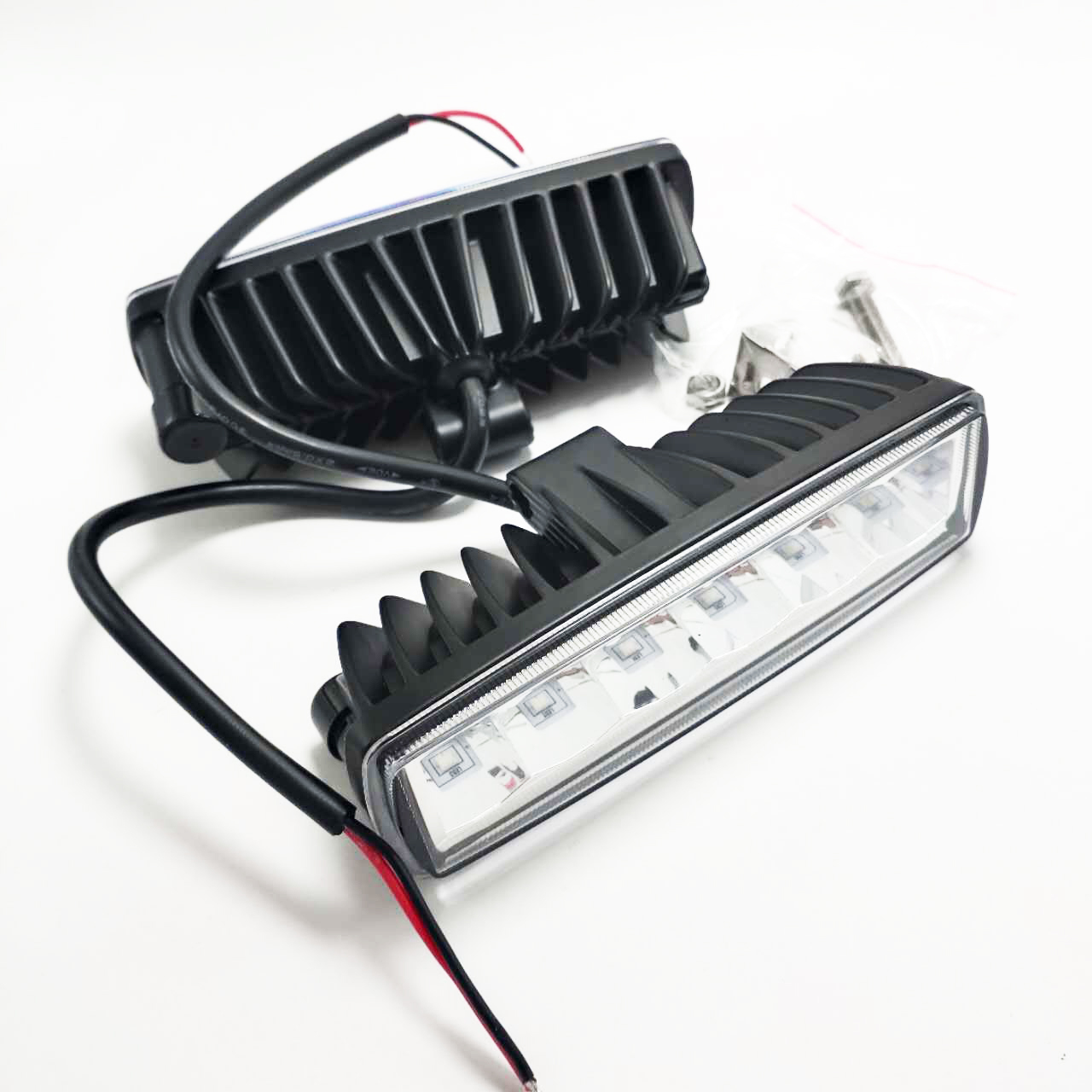 DC 12-80V 18W 3030 SMD LED Work Light Bar 6 Inch Aluminium Driving Lamp for 4x4 Road ATV UTV 4WD SUV Lift Truck Motorcycle New
