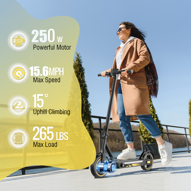 USA Stock Smart Electric Scooter for Adults New Fashion Style Powerful E Scooter Aluminum Alloy App-controlled for Adults