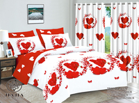 En stock, ensemble de literie en coton avec rideaux assortis, ensemble de draps en coton taille King avec rideaux, draps de lit 3 places