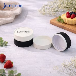 Custom Luxury Cylinder Cake <b>Box</b> Food Grade Cardboard Biodegradable Paper Tube Round Kraft Paper Baking Cheesecake Tube <b>Packaging</b> - Product Image 3