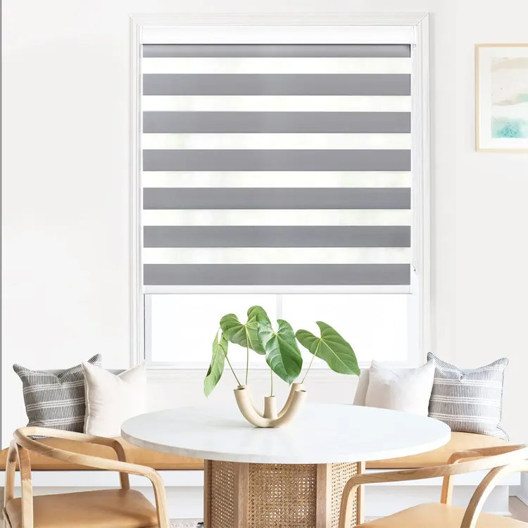 Factory Zebra Rolling UV Protection Double Layer Shade Livingroom Office Window Zebra Blinds