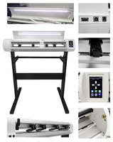 Plotter de corte de contorno automático de doble cabezal con cámara digital, cortadora de vinilos y etiquetas, máquina de troquelado con alimentación de hojas de cartón