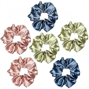 Coleteros de Tela Coreanos al por Mayor, Accesorios para el Cabello, Coletero Grande de Seda y Satén, Nuevo Coletero de Primavera, Coletero de Color Sólido - Product Image 1