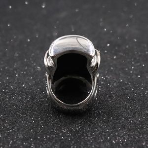 Anillo de Calavera Gótica de Acero Inoxidable <span class=keywords><strong>para</strong></span> Hombre, Estilo Punk Hip Hop, Joyería de Moda, Anillo de Hombre con Cabeza de Fantasma y Sombrero - Product Image 5