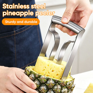 Outil de découpe et de nettoyage d'ananas en acier inoxydable robuste, éplucheur de fruits professionnel pour la cuisine - Product Image 1