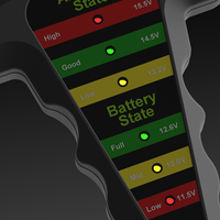 Batería de coche 12V probador Digital alternador probador de 6 luces LED pantalla automotriz herramienta de diagnóstico Auto de carga que analizador