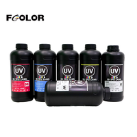 FCOLOR Harga Grosir Premium 3D TPU Label Transfer Film Printing Tinta UV DX5 DX6 DX7 Printhead Tinta UV DTF