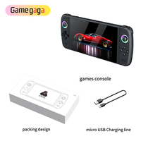 Console de Jeu Portable S M27 avec Écran IPS de 7.0", 64 Go, 20000 Jeux, Lumière RGB et Joystick. Console de Jeu Rétro Portable de Poche
