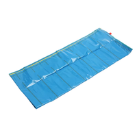 Matelas pneumatique pliable bleu compact, isolation contre le froid, tapis de couchage gonflable, imperméable, anti-déchirure, pour le camping, les situations d'urgence et les secours