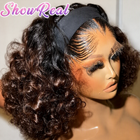 Perruque Lace Front HD en Cheveux Humains 13X6 13X4, Perruque Full Lace à Boucles Volumineuses en Cheveux Bruts avec Cuticules Alignées, Perruque Frontale HD pour Femmes Noires