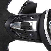Volant sport demi-cuir avec bande bleue pour F10 X5 F15 F16 F20 F25 F30 F31 F34 F36 M3 F80 M4 F82 X5 E70 E72 E90 E92